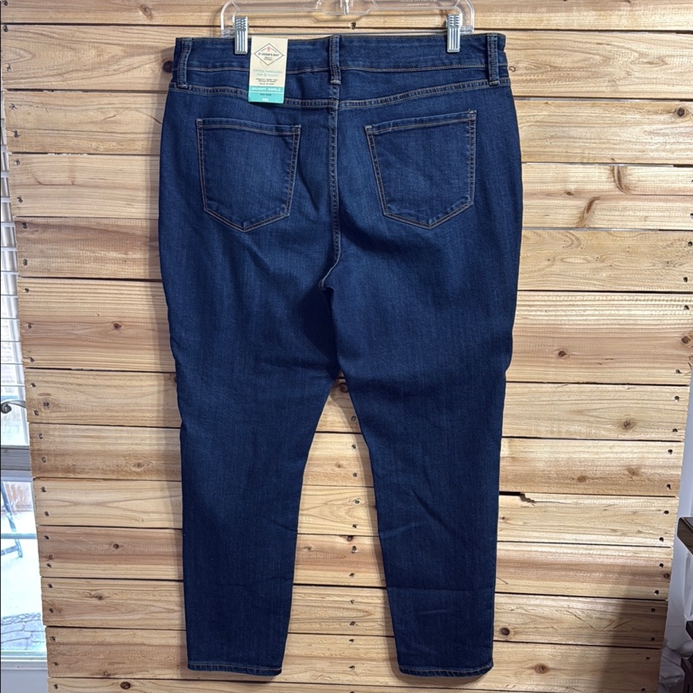 St. John's Bay Women's Skinny Jeans - Midnight - Picture 7 of 14